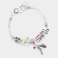 New York Charm Multi Bead Bracelet