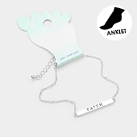 FAITH Metal Bar Anklet