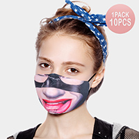 10PCS - Robber Print Cotton Fashion Masks