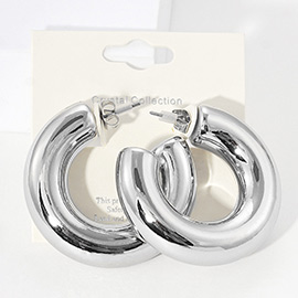 Thick Hoop Earrings