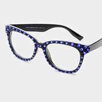 Stone Embellished UV Protection Optical Glasses