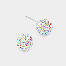 Shamballa Ball Stud Earrings