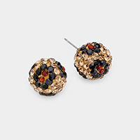 Shamballa Ball Stud Earrings