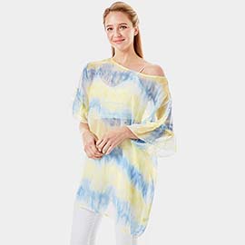 Tie Dye Cover Up Poncho