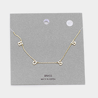 Brass Metal Boss Pendant Necklace