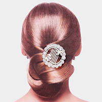 2PCS - Flower Butterfly Accented Magnetic Hair Combs