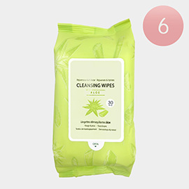 6PCS - Aloe Cleansing Wipes