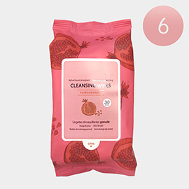 6PCS - Pomegranate Cleansing Wipes
