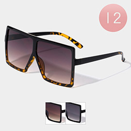 12PCS - Square Wayfarer Sunglasses