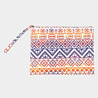 Colorful Tribal Pouch Clutch Bag