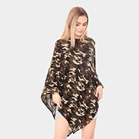 Camouflage Pattern Poncho