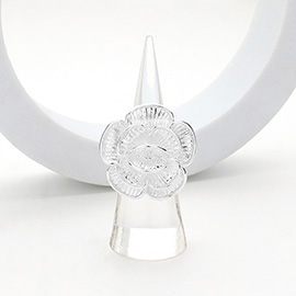 Metal Flower Stretch Ring