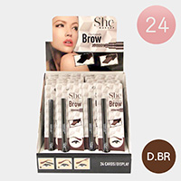 24PCS - Dark Brown Eyebrow Pencils