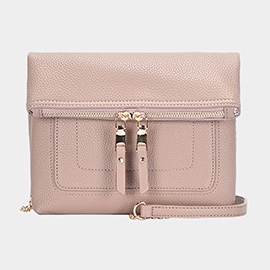 Faux Leather Crossbody Bag