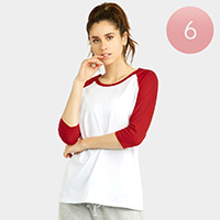 6PCS - Ladies Raglan T-Shirts