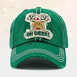 Oh Deer! Rudolph Vintage Baseball Cap
