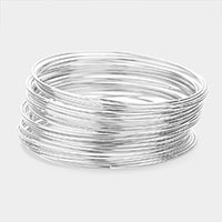 30PCS - Thin Metal Bangle Bracelets