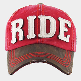 Ride Message Vintage Baseball Cap