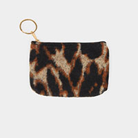 Leopard Patterned Coin / Card Purse