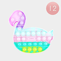 12PCS - Swan Push and Pop it Fidget Kids Toys