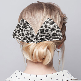 Leopard Patterned Deft Bun Maker Hairband