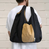 Foldable Two Tone Big Tote Bag