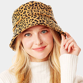 Leopard Patterned Bucket Hat