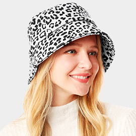 Leopard Patterned Bucket Hat