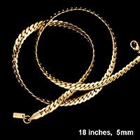 18 INCH, 5mm Stainless Steel Metal Chain Necklace