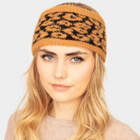 Leopard Patterned Earmuff Headband