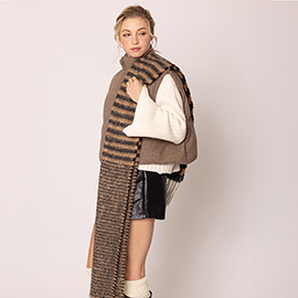 Striped Cozy Oblong Scarf