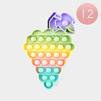 12PCS - Grape Push and Pop it Fidget Kids Toys