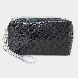 Shiny Glitz Wristlet Cosmetic Pouch Bag