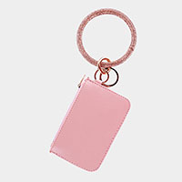 Faux Leather Mini Pouch Bag / Keychain / Bracelet