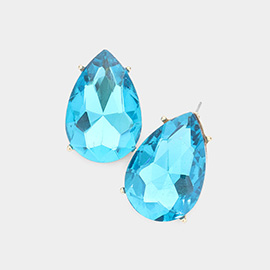 Teardrop Stone Evening Earrings