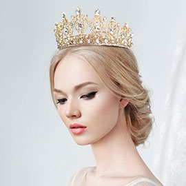 Multi Stone Embellished Queen Tiara