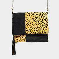 Cheetah Patterned Crossbody Bag