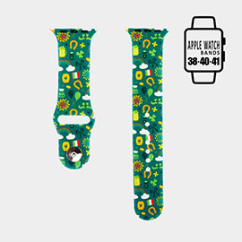 St. Patrick's Day Patterned Apple Watch Silicone Band
