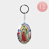 12PCS - Virgin Mary Keychains