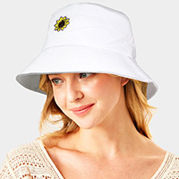 Sunflower Patch Accented Bucket Hat