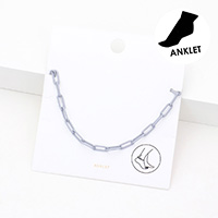 Colored Chain Link Anklet