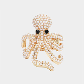 Stone Embellished Octopus Stretch Ring