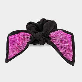 Oversized Flexible Bling Bow Scrunchie Hairband