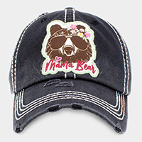 mama Bear Message Vintage Baseball Cap