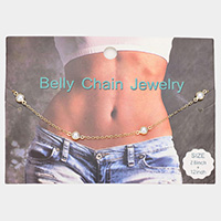 Pearl Station Belly Chain Jewelry