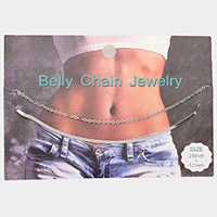 Double Layered Metal Chain Belly Chain Jewelry