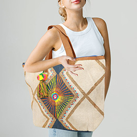 Oversized Boho Tote Bag