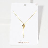 Gold Dipped Mini Balloon Pendant Y Necklace