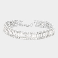Crystal Rhinestone Evening Bracelet
