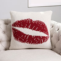 Lips Printed Cushion Cover
